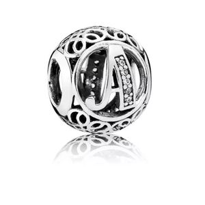 925 Sterling Silver A Charm